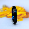 Fashion Classic Blue and Black Combined Color Tungsten Carbide Rings